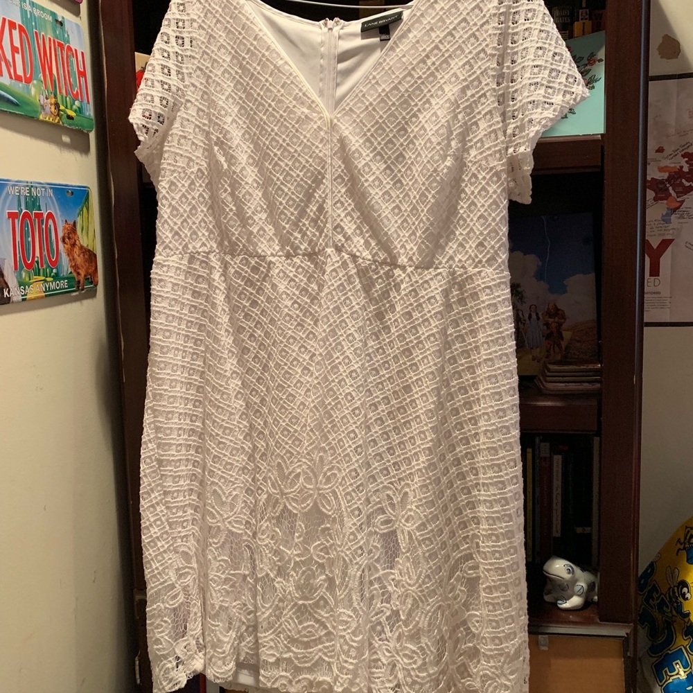 GORGEOUS Lane Bryant White Lace Plus Size Sundress